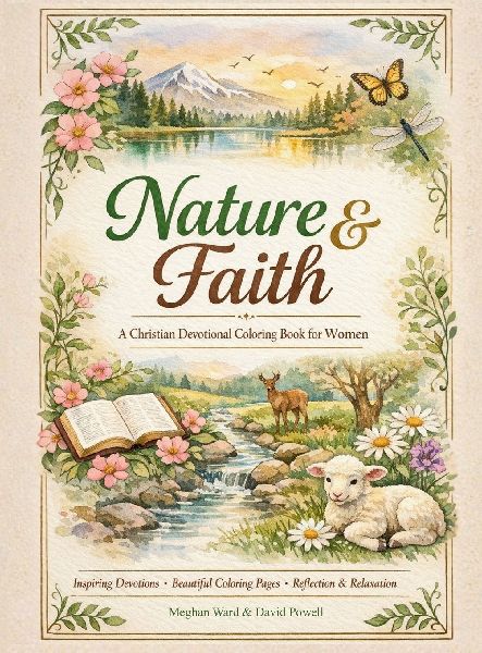 Nature and Faith: A Christian Devotional Coloring Book for Women