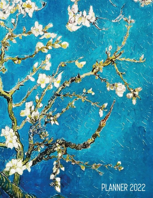 Vincent Van Gogh Planner 2022: Almond Blossom Painting | Artistic Post-Impressionism Art Organizer: January-December (12 Months)