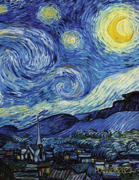 Vincent van Gogh Planner 2023: Starry Night Planner Organizer | January-December 2023 (12 Months) | Post-Impressionism Art