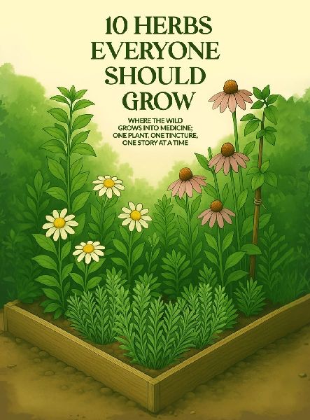 10 Herbs Everyone Should Grow: Where The Wild Grows Into Medicine; One Plant, One Tincture, One Story At a Time