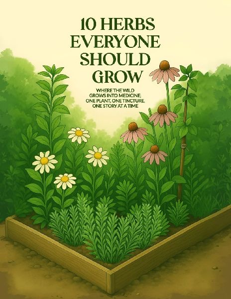 10 Herbs Everyone Should Grow: Where The Wild Grows Into Medicine; One Plant, One Tincture, One Story At a Time