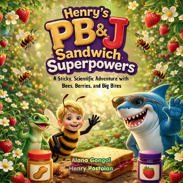 Henry's Peanut Butter & Jelly Sandwich Superpowers: A Sticky, Scientific Adventure with Bees, Berries, and Big Bites