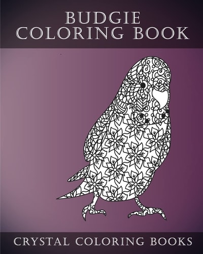 Budgie Coloring Book For Adults 30 Hand Drawn Doodle and Folk Art Style Budgerigar Coloring Pages.