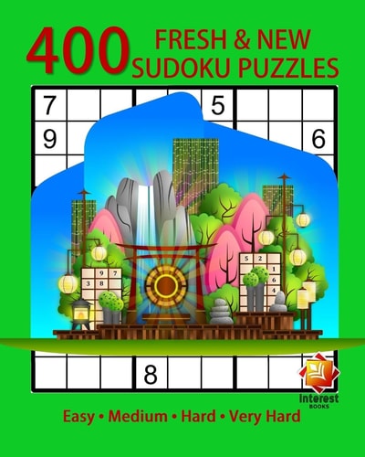 Sudoku 400 Fresh & New Sudoku Puzzles (Easy, Medium, Hard, Very Hard)