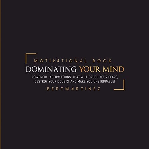 Dominating Your Mind Motivational Book QuoteBook