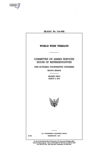 World Wide Threats Committee on Armed Services