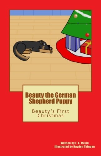 Beauty the German Shepherd Puppy Beauty's First Christmas