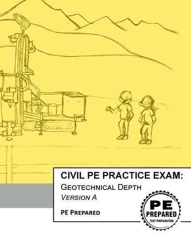 Civil PE Practice Exam Geotechnical Depth Version A