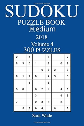 300 Medium Sudoku Puzzle Book - 2018
