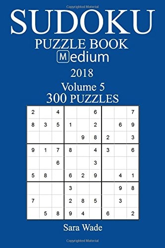 300 Medium Sudoku Puzzle Book - 2018