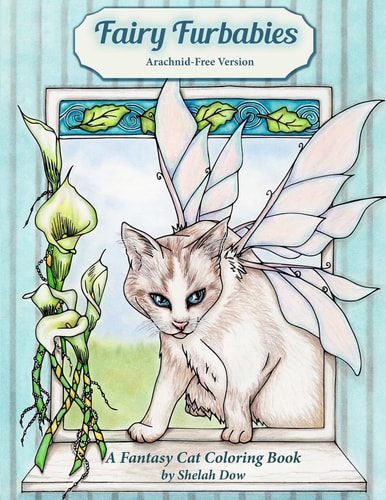 Fairy Furbabies - Arachnid-Free Version A Fantasy Cat Coloring Book
