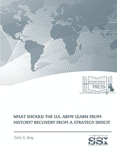 WHAT SHOULD the U. S. ARMY LEARN from HISTORY? RECOVERY from a STRATEGY DEFICIT