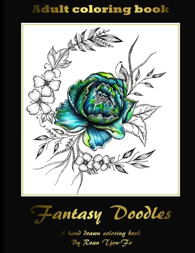 Fantasy Doodles Adult Colouring Book