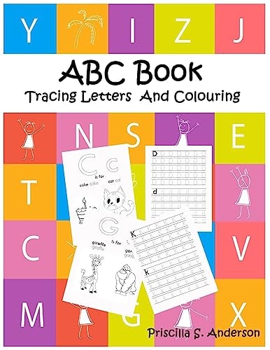 ABC Book Ideal /Easy Colouring and Tracing Letters Workbook for Kids