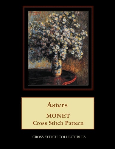 Asters Monet Cross Stitch Pattern