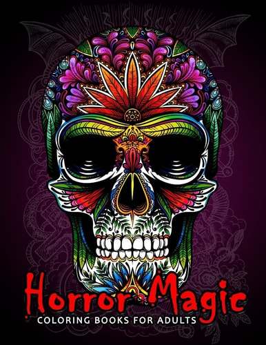 Horror Magic Coloring Books for Adults A Gift for People Who Love Black Magic and Halloween
