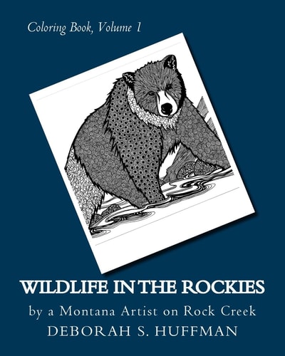 Wildlife in the Rockies Coloring Book
