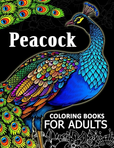 Peacock Coloring Books for Adult Adults Coloring Book