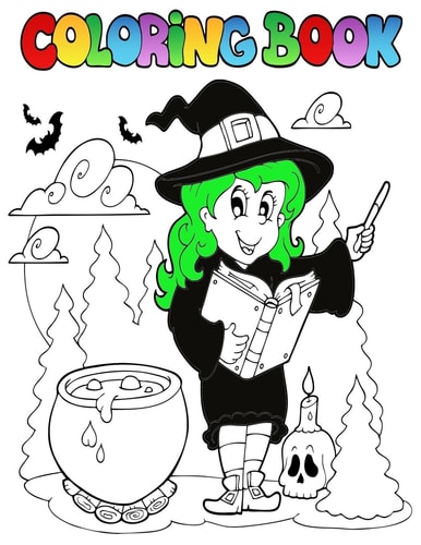 Coloring Book Halloween Coloring