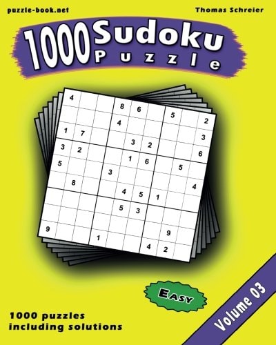 Sudoku 1000 Easy 9x9 Sudoku, Vol. 3
