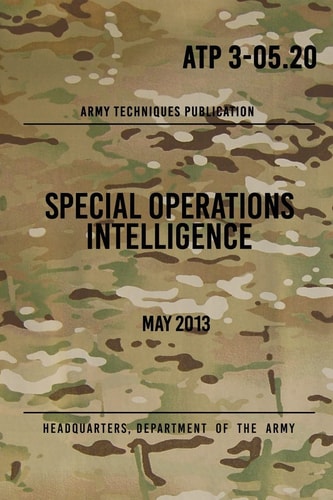 ATP 3-05. 20 Special Operations Intelligence May 2013