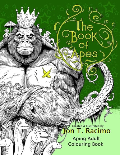 The Book of Apes Aping Adult Colouring Book