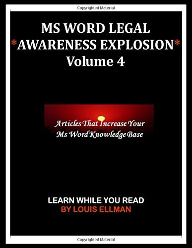 MS Word Legal -- Awareness Explosion Volume 4