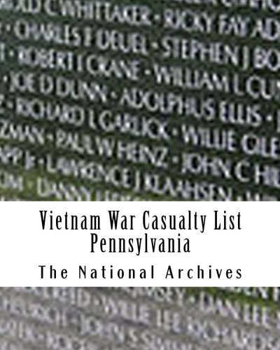 Vietnam War Casualty List Pennsylvania