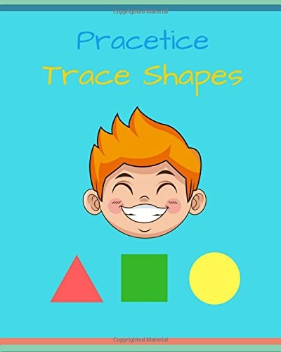 Trace Shapes and Color - Glossy Cover Trace Shapes Ages 3-5