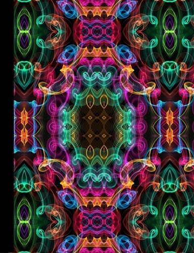 Abstract Curly Cues Notebook, Wide Ruled, 100 Sheets/200 Pages, 7. 5 X 9. 75