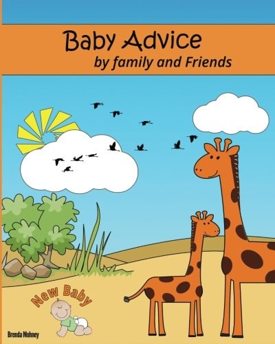 Baby Advice Book - Giraffe Theme Baby Shower Guest Advice from Family and Friends