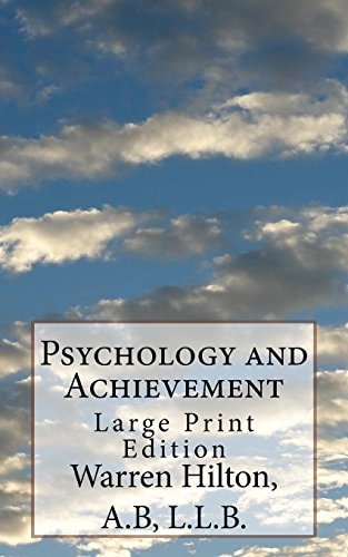 Psychology and Achievement Large Print Edition
