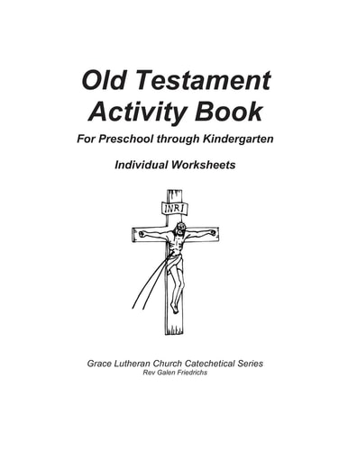 Old Testament Activity Book, Individual Worksheets Individual Pages