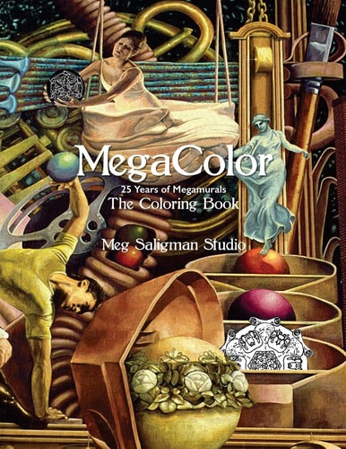 MegaColor 25 Years of Megamurals, The Coloring Book