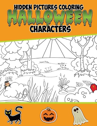 Hidden Pictures Coloring Halloween Characters Hidden Picture Books for Children