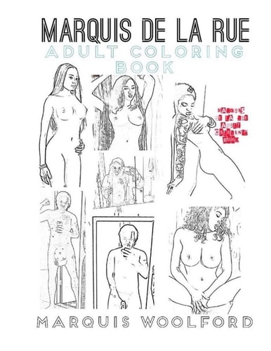 Marquis De La Rue Adult Coloring Book