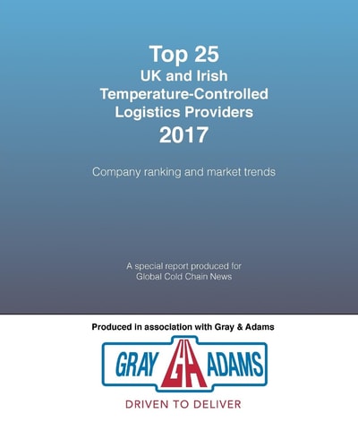 Top 25 UK and Irish Temperature-Controlled Logistics Providers 2017 Company Ranking and Market Trends