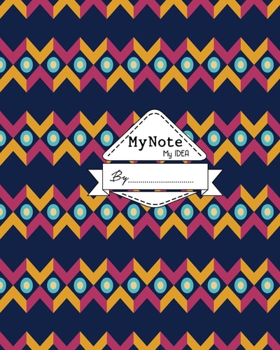 My Note My Idea 8 X 10, 110 Pages : Boho Pattern 1