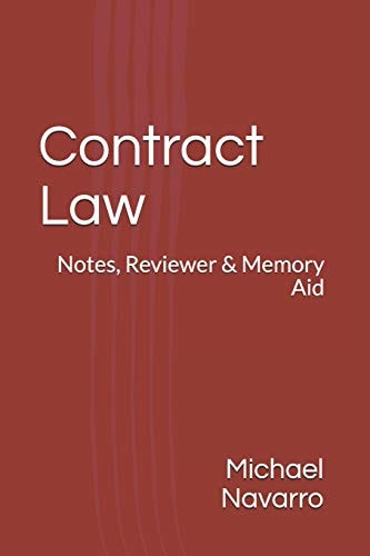 Contract Law Notes, Reviewer and Memory Aid