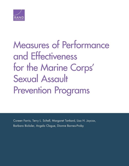 Measures of Performance and Effectiveness for the Marine Corps Sexual Assault Prevention Programs