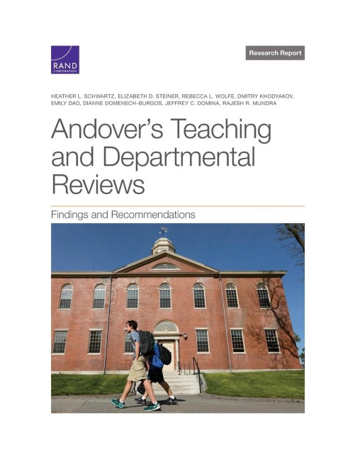 Andovers Teaching and Departmental Reviews: Findings and Recommendations