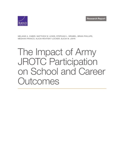 The Impact of Army Jrotc Participation on School and Career Outcomes