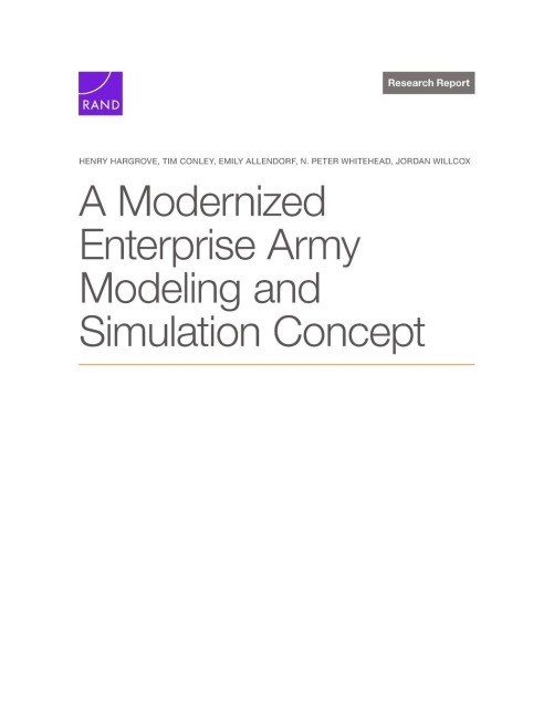 A Modernized Enterprise Army Modeling and Simulation Concept