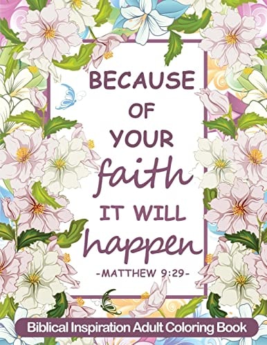 Biblical Inspiration Adult Coloring Book Christian Coloring Book