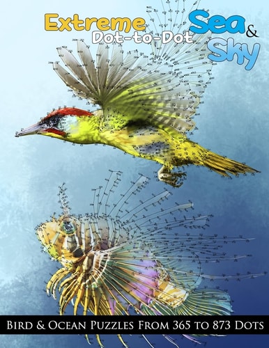 Extreme Dot-To-Dot Sea and Sky Bird and Ocean Puzzles from 365 to 873 Dots