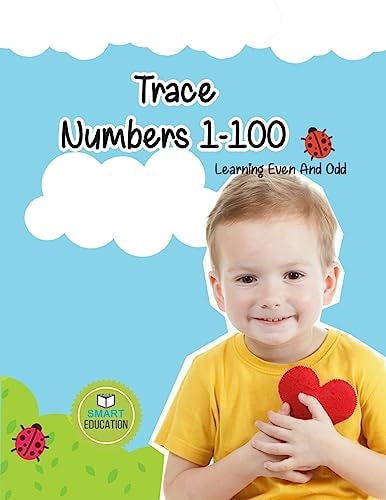 Trace Numbers 1-100 Ages 3-5, Activity Books for Kids