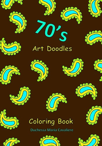 70's Art Doodles Coloring Book
