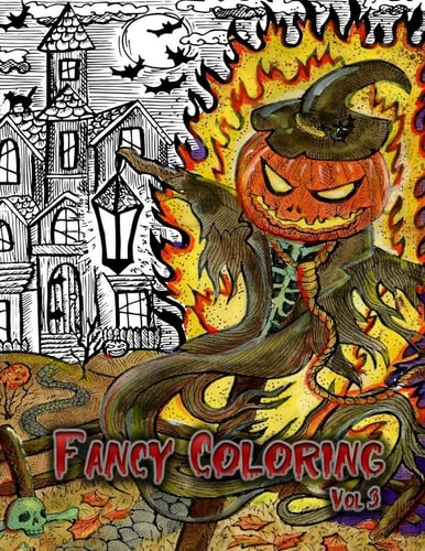 Fancy Coloring Beauty of Horror Adults Coloring Books