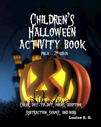 Children's Halloween Activity Book Pre-K Through 2nd Grade