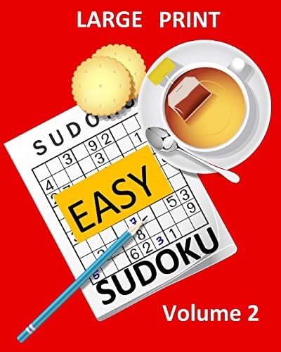 Large Print Sudoku Easy Sudoku Volume 2 Easy Sudoku Puzzle Book Large Print Sudoku for Seniors, Elderly, Beginners, Kids